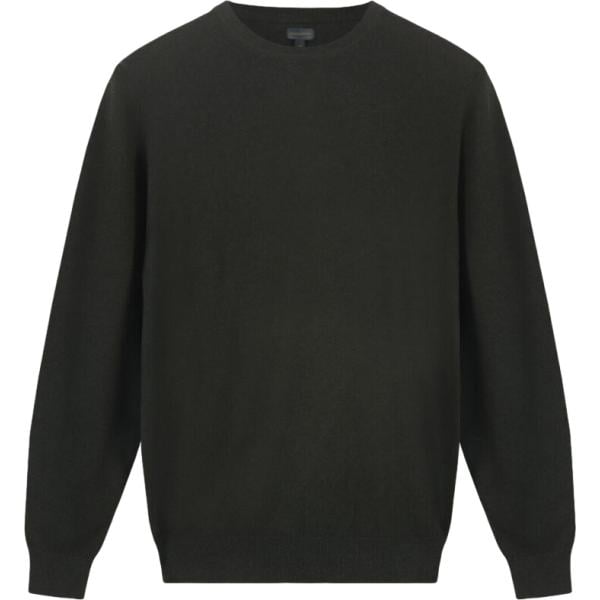 Maglione da uomo in verde scuro girocollo in lana Doppelganger