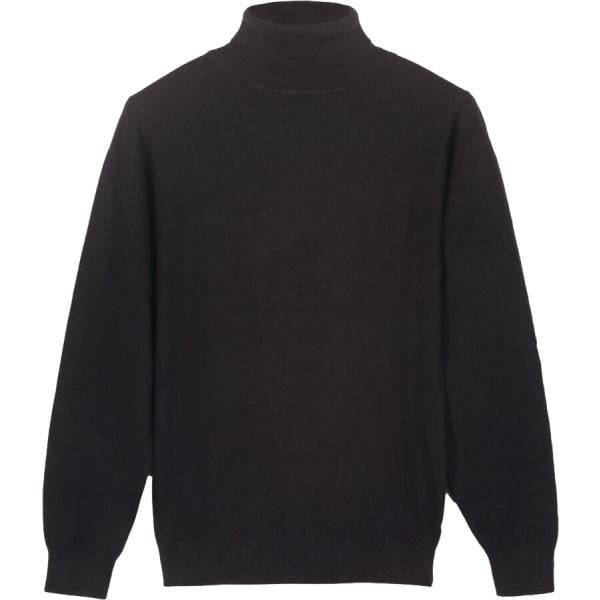 Pullover da uomo in nero pece collo a dolcevita in lana Doppelganger