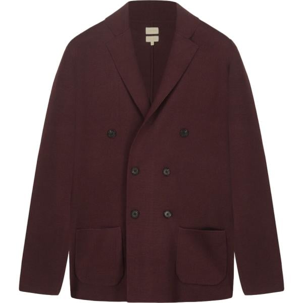Cardigan da uomo in marrone scuro lavorato a maglia in cotone Doppelganger