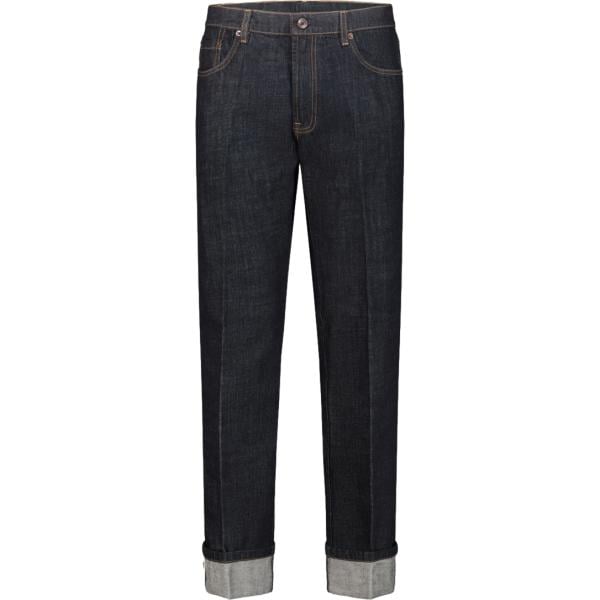Jeans da uomo in nero pece cinque tasche in denim Doppelganger