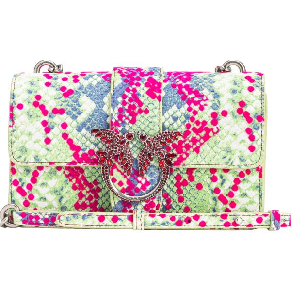 borse a spalla Pinko bianco con stampe