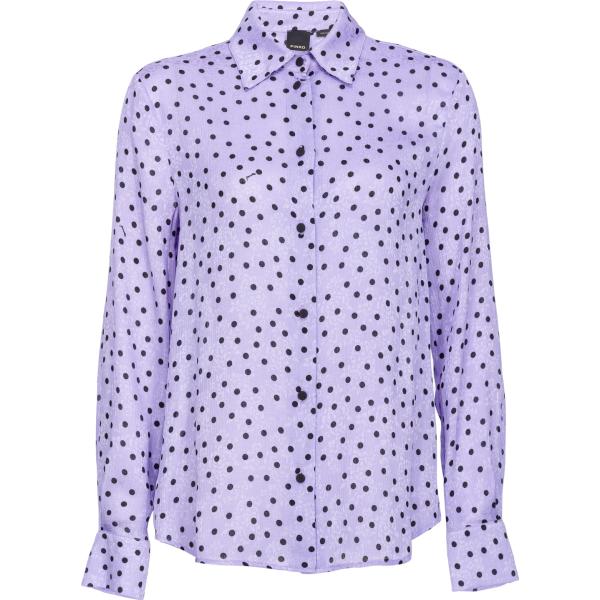 camicie Pinko viola a pois