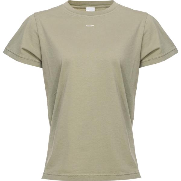 t-shirt Pinko marrone con stampe