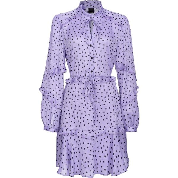 vestiti corti Pinko viola a pois
