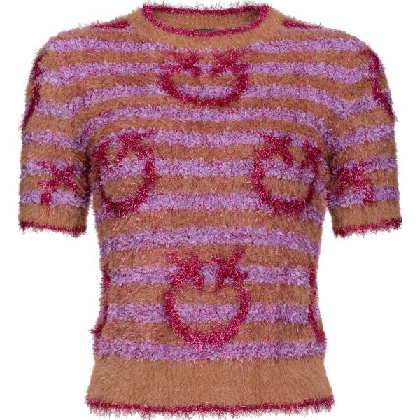 maglieria Pinko marrone a righe