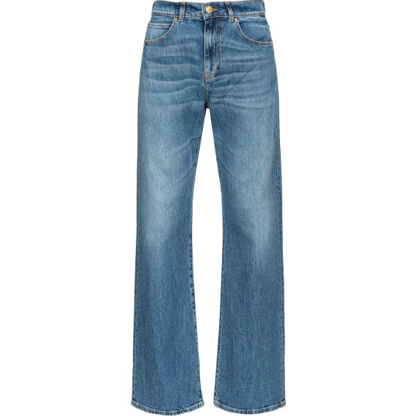 jeans a zampa Pinko blu