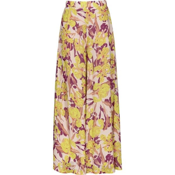 pantaloni a palazzo Pinko giallo con stampe