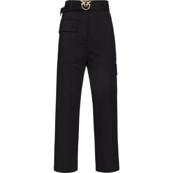 pantaloni cargo Pinko nero