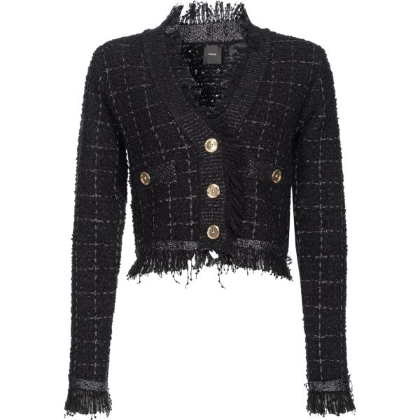 blazer Pinko nero a quadri