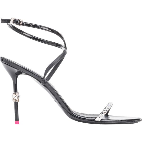 sandali in pelle Pinko grigio