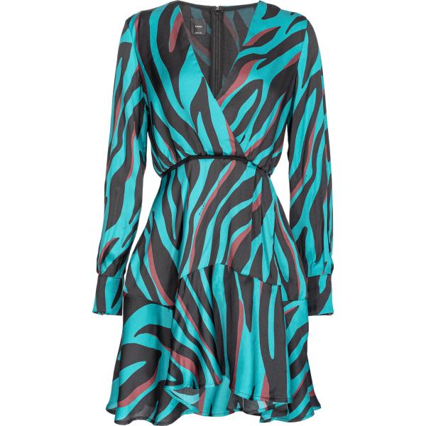 vestiti corti Pinko grigio animalier