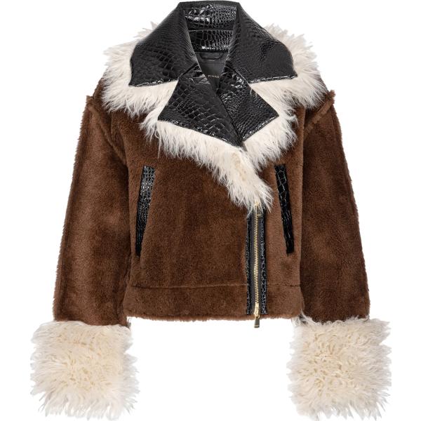 cappotti Pinko marrone con stampe