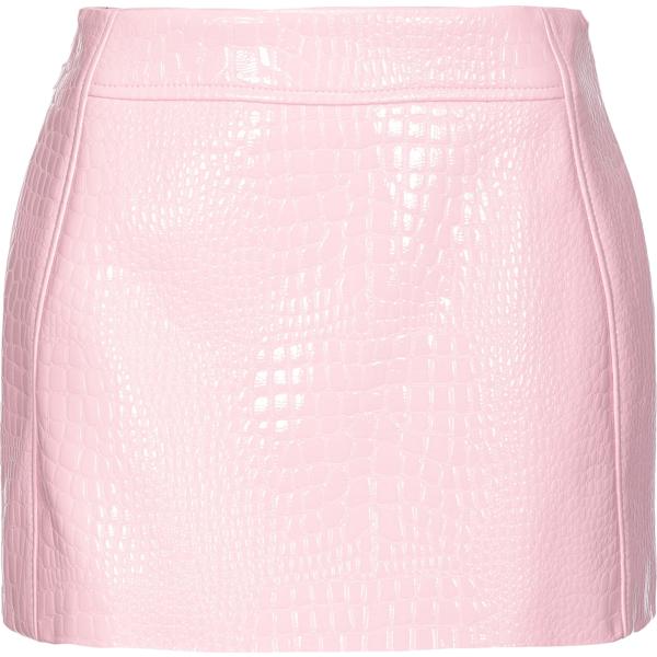 minigonne Pinko rosa con stampe