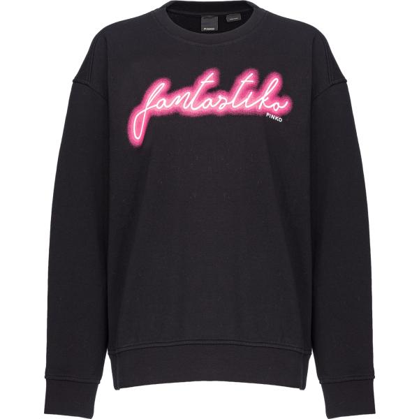 felpe Pinko nero con stampe