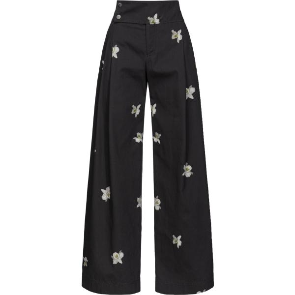 pantaloni Pinko nero con stampe