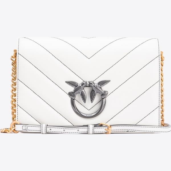 borse a tracolla Pinko bianco