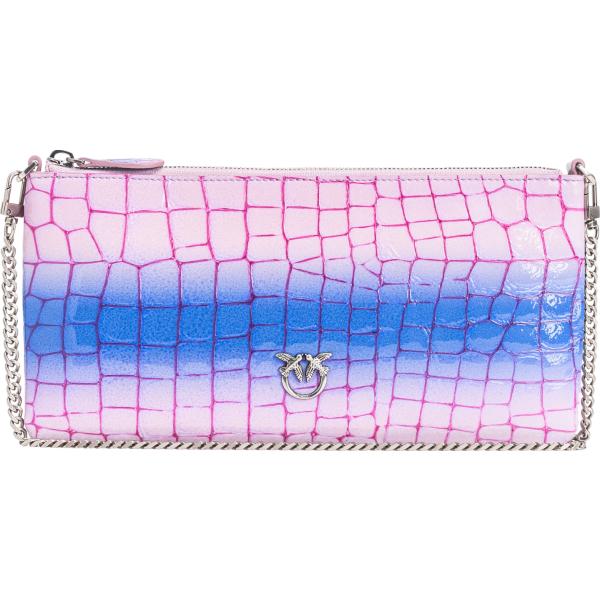 borse a tracolla Pinko rosa con stampe