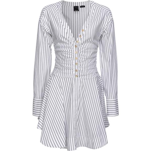 vestiti chemisier Pinko bianco a righe