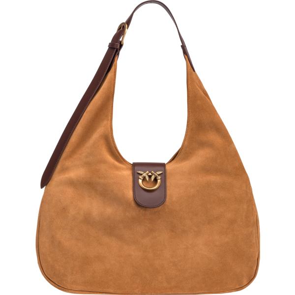 borse a spalla Pinko marrone