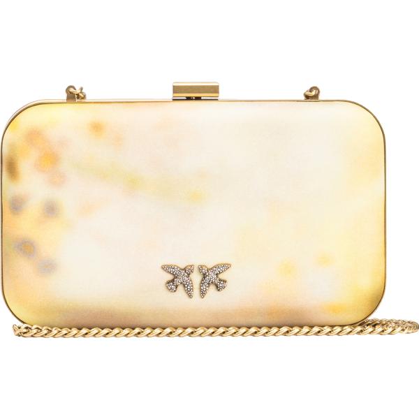 clutch Pinko bianco con stampe