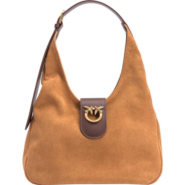 borse a spalla Pinko marrone