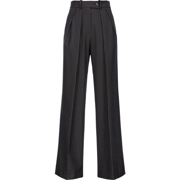 pantaloni a palazzo Pinko nero a righe