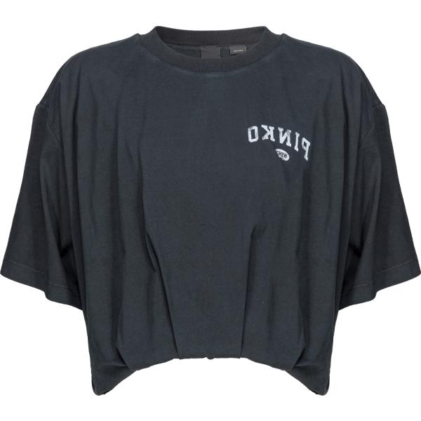 t-shirt Pinko grigio con stampe