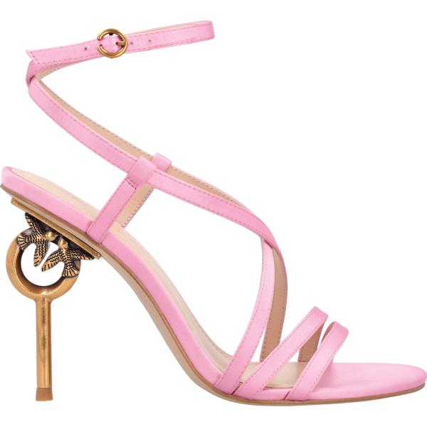 sandali in pelle Pinko rosa
