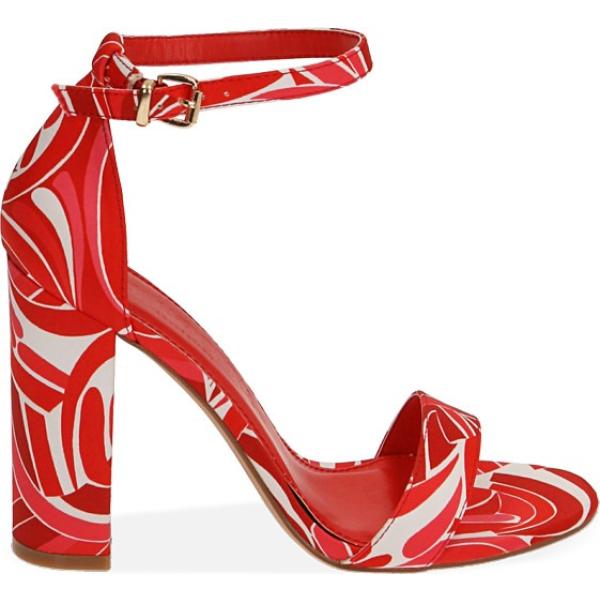 sandali col tacco Primadonna Collection rosso con stampe