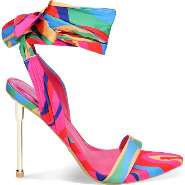 sandali col tacco Primadonna Collection multicolore a fiori