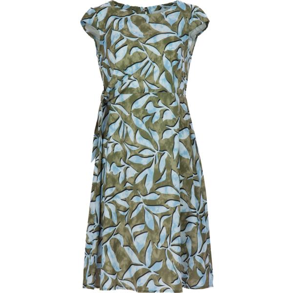 vestiti midi/longuette Vicario Cinque verde con stampe