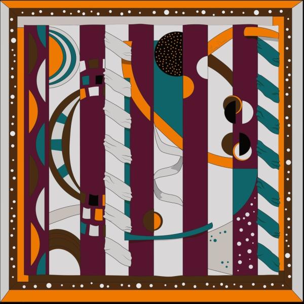 foulard Chiara Daverio multicolore