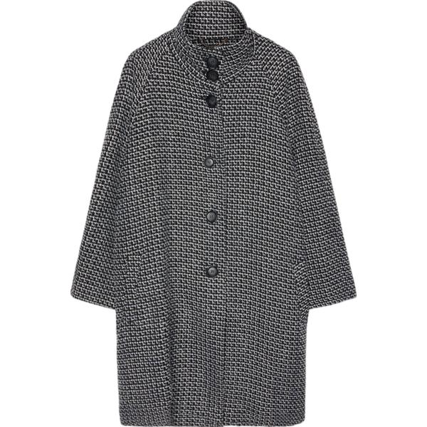 cappotti Fiorella Rubino grigio geometrica