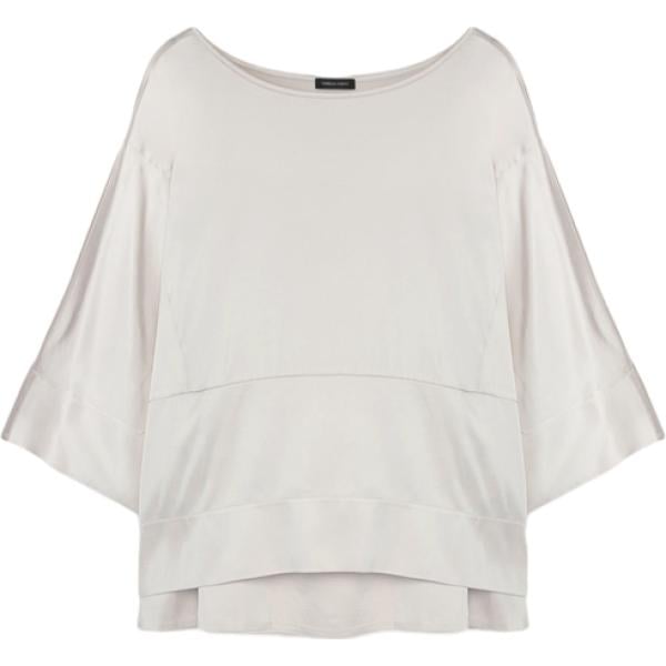 bluse Fiorella Rubino bianco