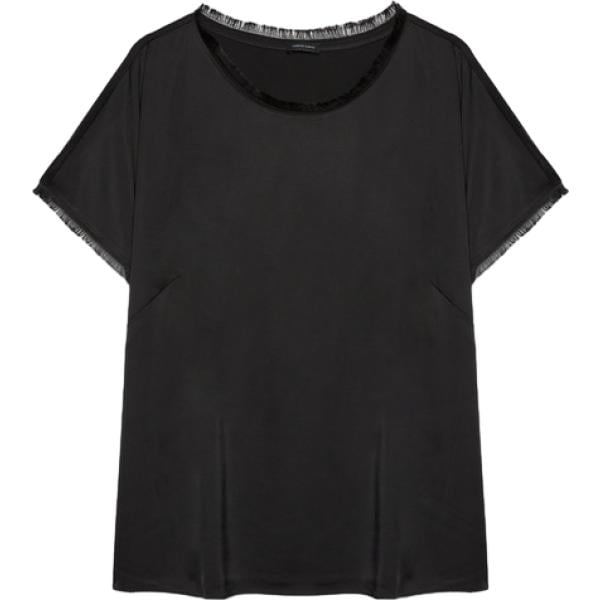t-shirt Fiorella Rubino nero