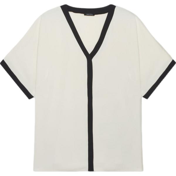 bluse Fiorella Rubino bianco