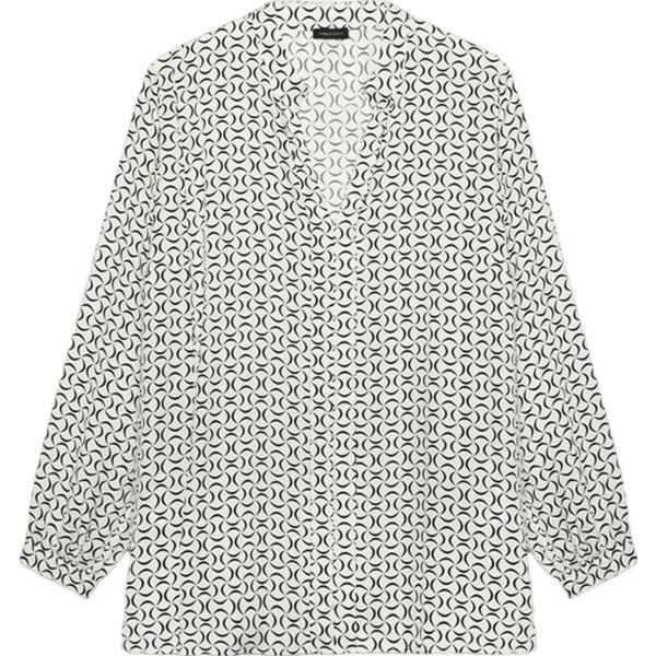 bluse Fiorella Rubino bianco con stampe