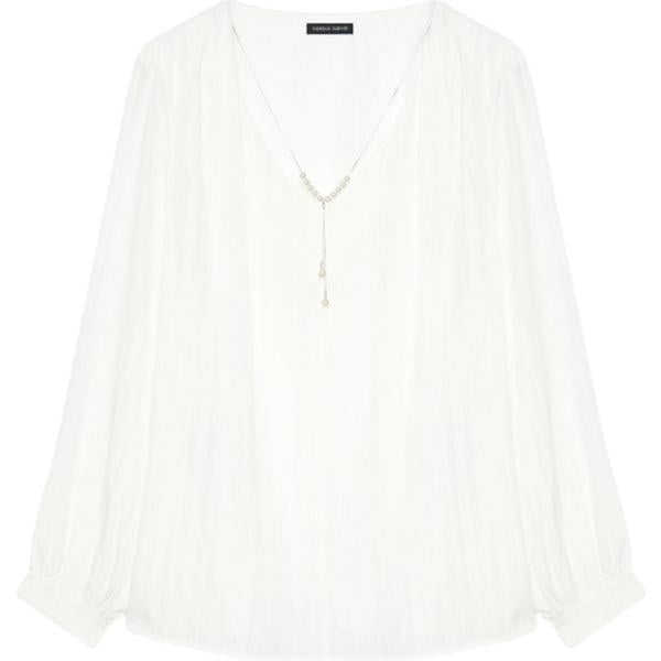 bluse Fiorella Rubino bianco a righe