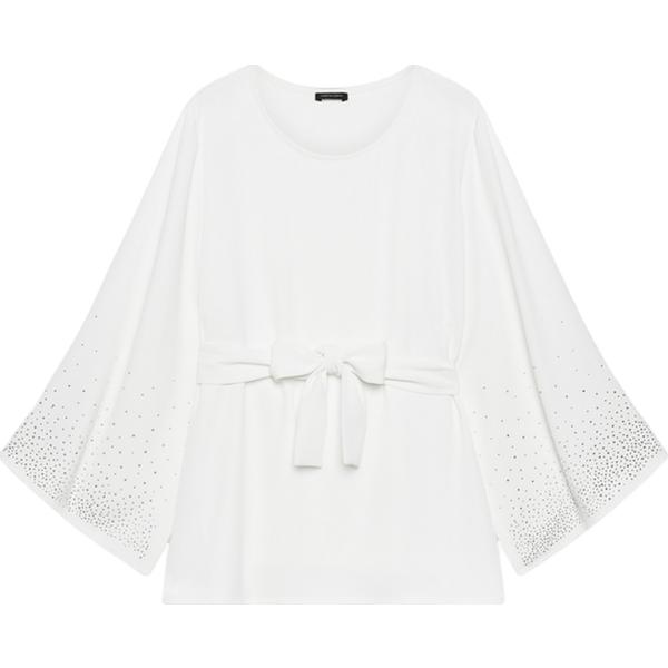bluse Fiorella Rubino bianco