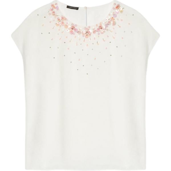 bluse Fiorella Rubino bianco