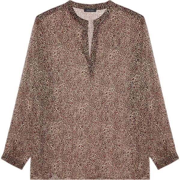 bluse Fiorella Rubino marrone animalier