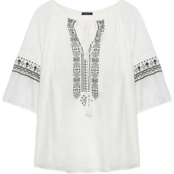 bluse Fiorella Rubino bianco
