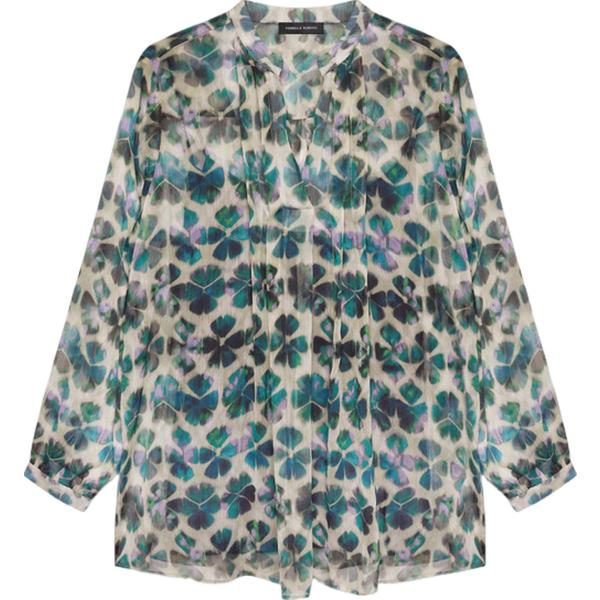 bluse Fiorella Rubino grigio con stampe