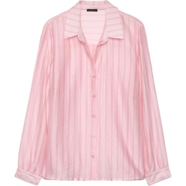 camicie Fiorella Rubino rosa a righe