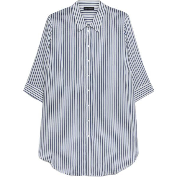 camicie Fiorella Rubino blu a righe