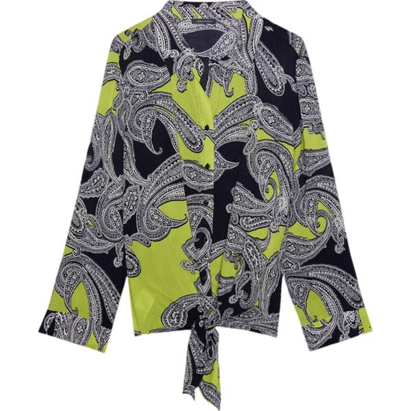 bluse Fiorella Rubino grigio con stampe