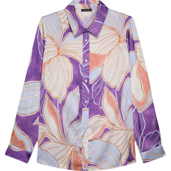 camicie Fiorella Rubino viola a fiori