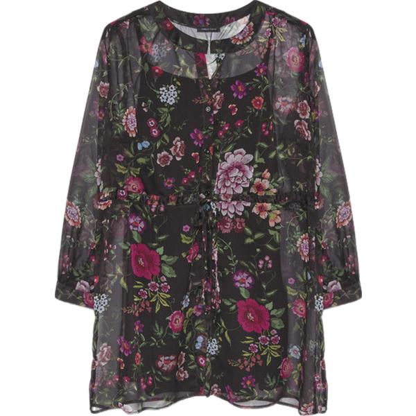 camicie Fiorella Rubino grigio a fiori