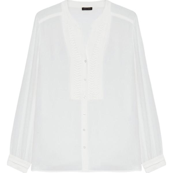 bluse Fiorella Rubino bianco