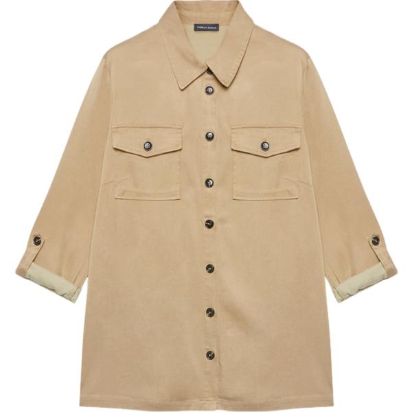 camicie Fiorella Rubino marrone military